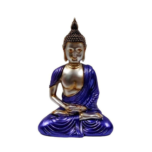 Buda Dhyana Azul 18X13,8X27 cm