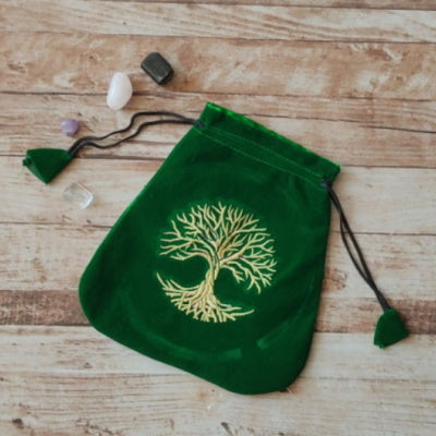 Bolsa de Tarot Bordada Árbol de la Vida