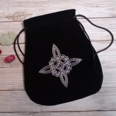 Bolsa de Tarot Bordada Nudo de Bruja