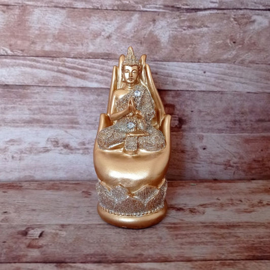 Buda Namaskar Dorado 7x6x14 cm