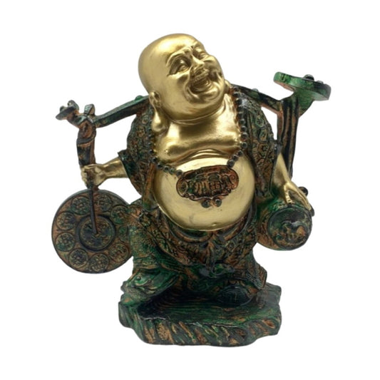 Buda Sonriente del Dinero 12x17cm