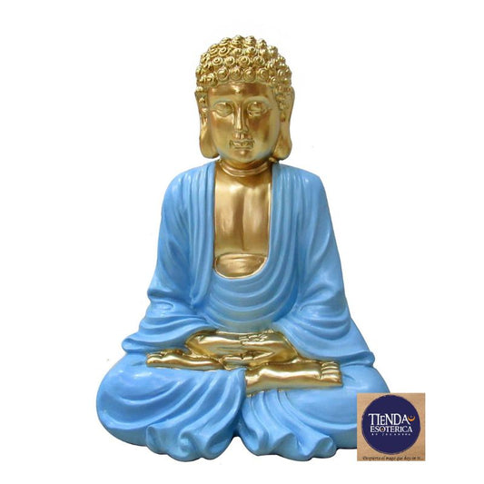 Buda Dhyana Celeste 22X18X27 cm