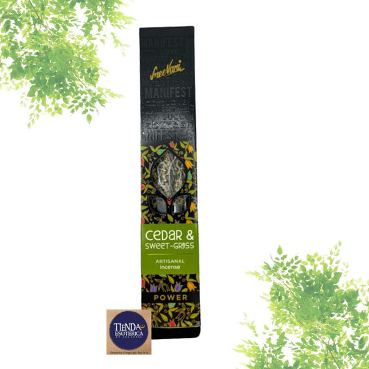 Incienso Orgánico Cedro con Hierba Dulce
