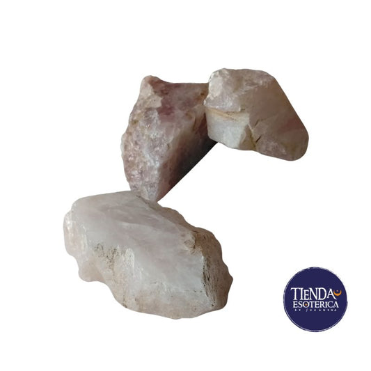 Piedra Cuarzo rosado en Bruto Aprox 4 x 4 cm