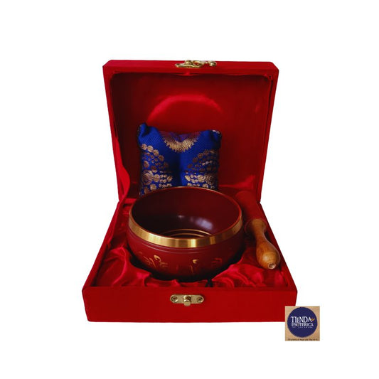 Cuenco Tibetano Rojo 11,5 cm