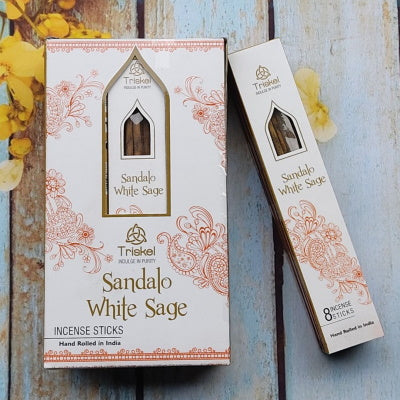 Caja Incienso Sandalo Salvia Blanca Triskel