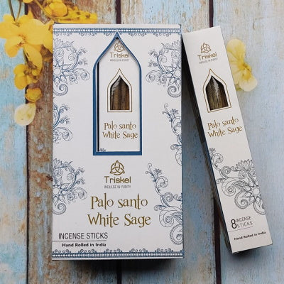 Caja Incienso Palo Santo Salvia Blanca Triskel