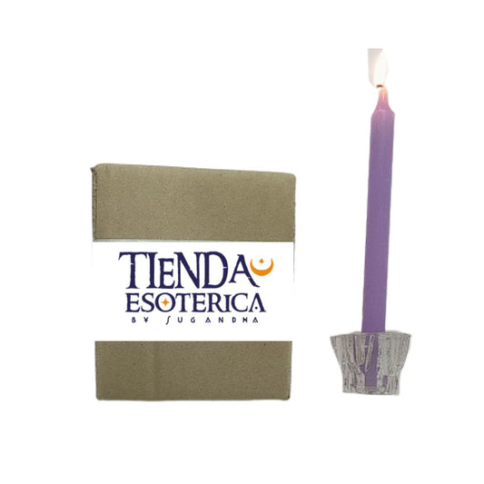 Caja Vela Lila a granel 100 unidades