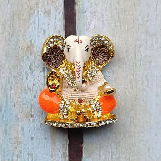 Dios Ganesha Pintado con Strass 6 cm