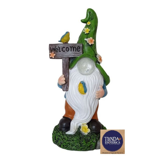Duende Bienvenido Jardin 16x41 cm