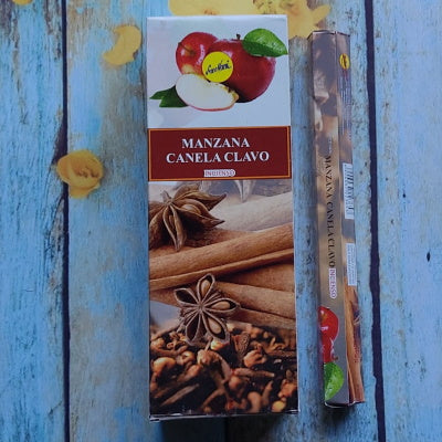 Incienso Manzana Canela y Clavo Hexagonal