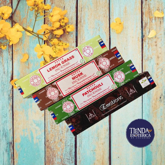 Pack Amor Satya Incluye 12 cajas 3 aromas de cada uno