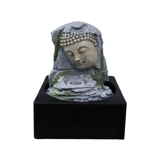 Fuente de agua de Buda del Amor. Tamaño: 18x18x21cm