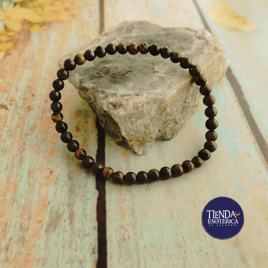Pulsera Ojo de tigre 4 mm