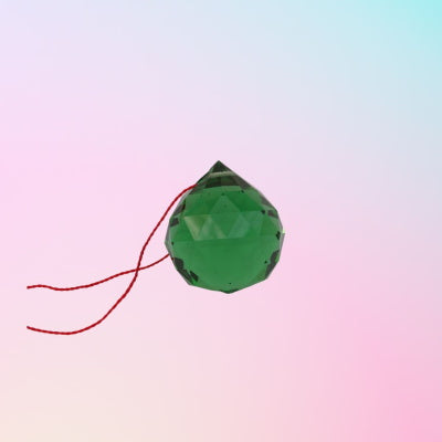 Prisma Facetado Verde Chico