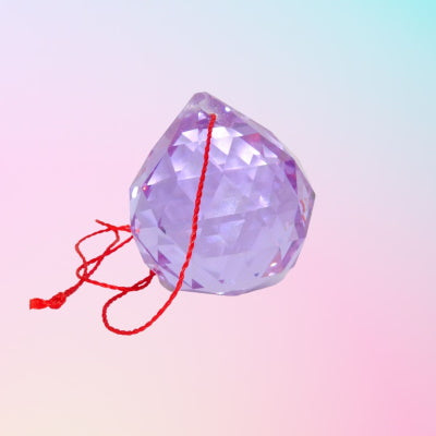 Prisma Facetado Violeta Grande