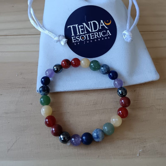Pulsera de 7 chacras 8 mm