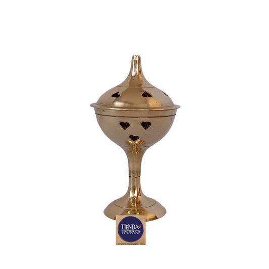Sahumador de Mesa de Bronce