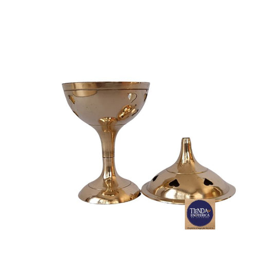 Sahumador de Mesa de Bronce