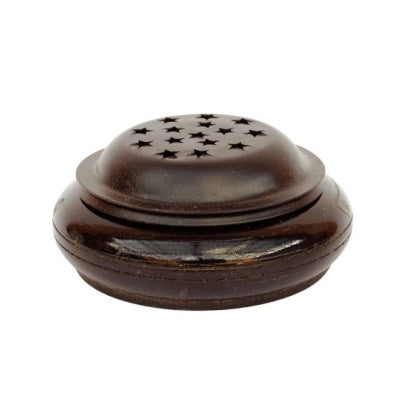 Sahumador Bajo Base De Madera p cm de base x 4 cm de alto