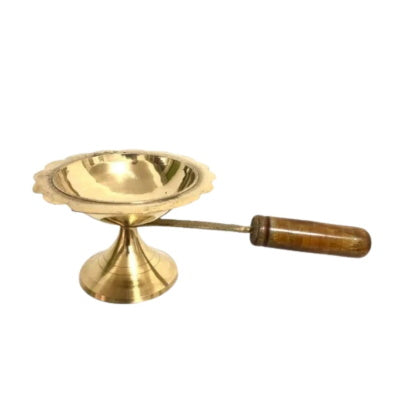 Sahumador Mango Madera Dimensión Pocillo 9 cm diámetro Largo completo 19 cm