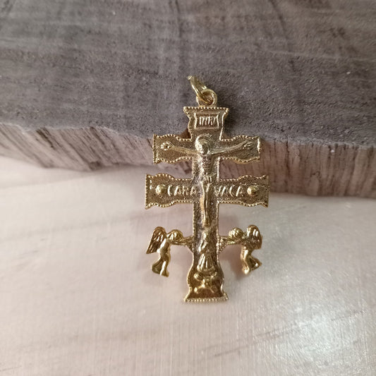 Cruz de Caravaca Dorada