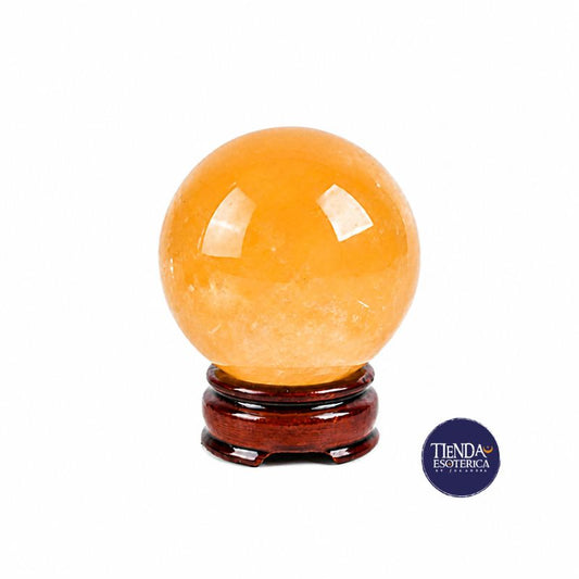 Esfera de Cuarzo Citrino con Base