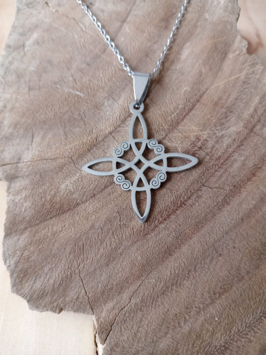 Colgante Nudo de Bruja Acero