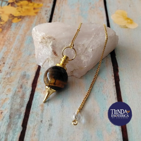 Pendulo Bola Ojo de Tigre