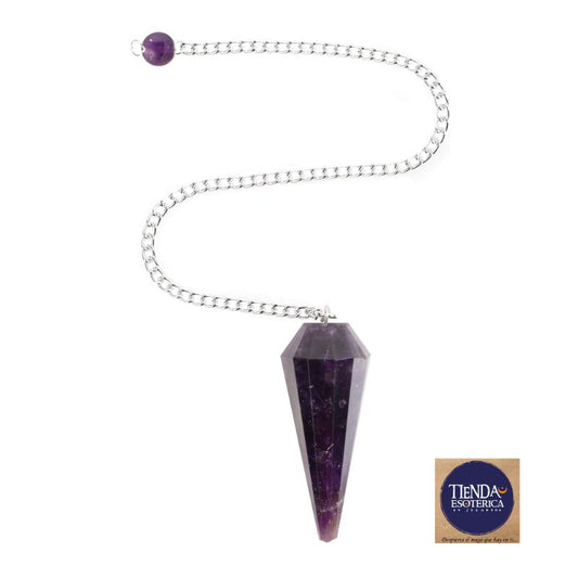 Péndulo Amatista Facetado 12 Lados