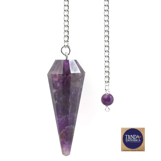 Péndulo Amatista Facetado 12 Lados