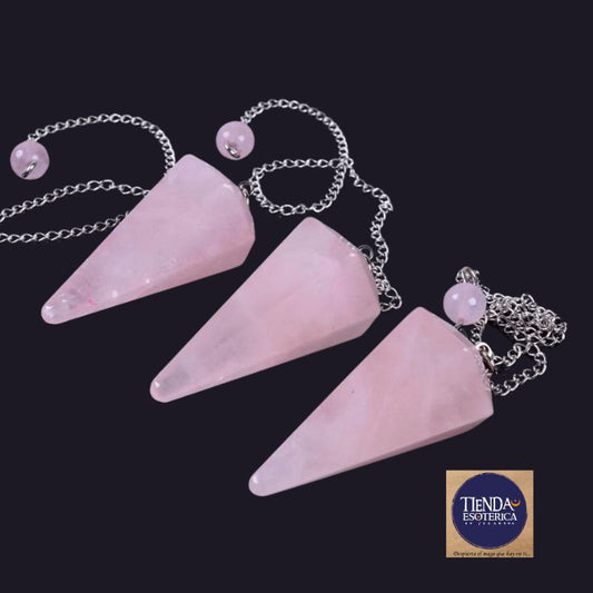 Péndulo Cuarzo Rosado