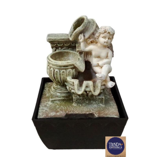 Pileta de Agua Angelito con Cántaro