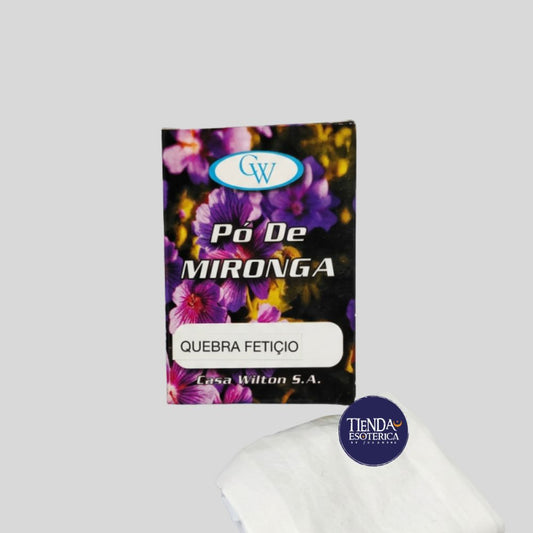 Pó de Mironga Quebra Feticio-Polvo Esotérico Brasileño para Magia, Limpieza Energética