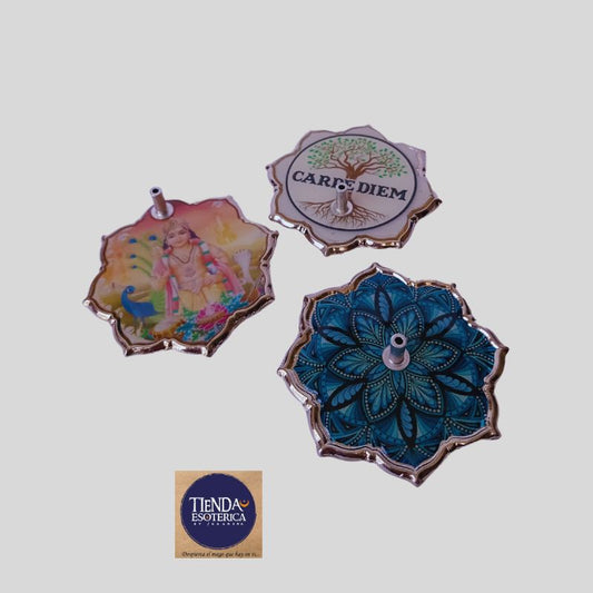 Porta Incienso Loto con Diseño
