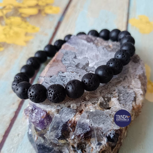 Pulsera Piedra Volcánica 6 mm