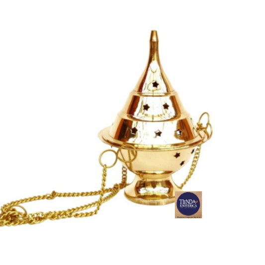 Sahumador Dorado Chico