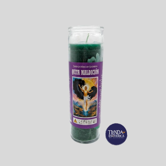 Veladora Quita Maldición-Protección Espiritual, Limpieza Energética y Rompe Energías Negativas