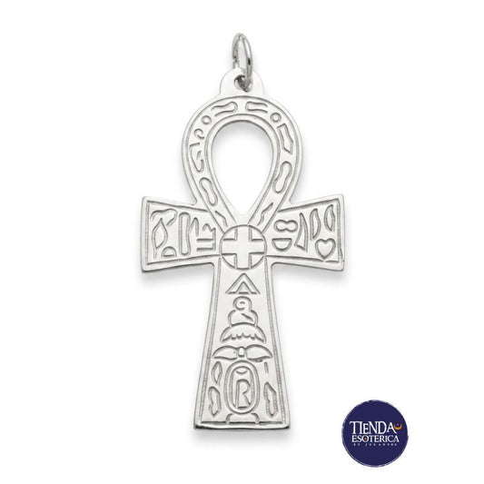Cruz Egipcia Ankh Plateada Grande