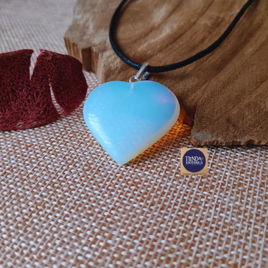 Colgante Piedra Luna corazon