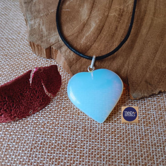 Colgante Piedra Luna corazon