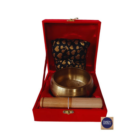 Cuenco Tibetano Dorado 13 cm