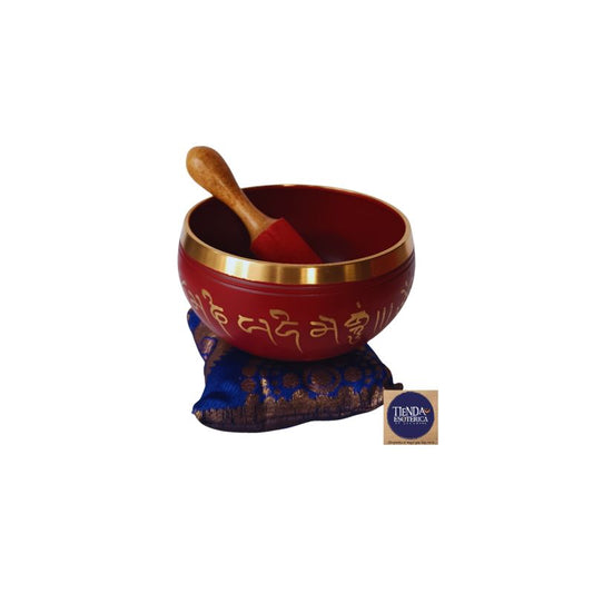 Cuenco Tibetano Rojo 11,5 cm