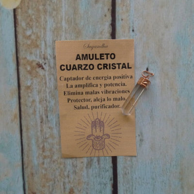 Cuarzo Cristal Capuchón Cobre