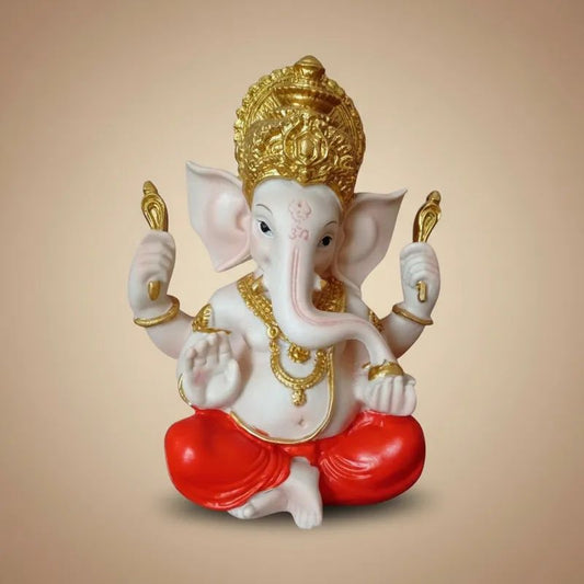 Dios Ganesh Dothi Naranja Grande 30x22 cm