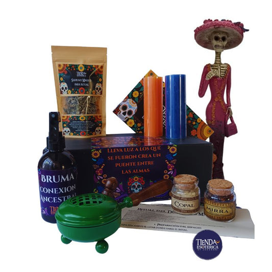 Caja Ritual para los Ancestros Catrina Fuxia