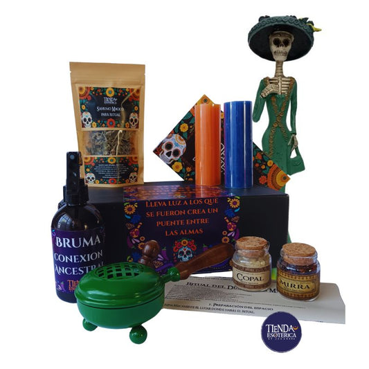 Caja Ritual para los Ancestros Catrina Verde