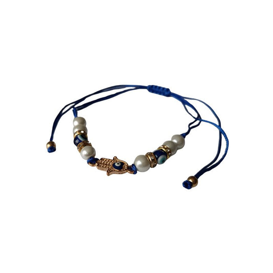 Pulsera Mano de Fatima Azul