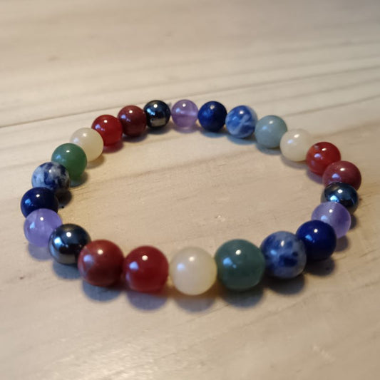 Pulsera de 7 chacras 8 mm