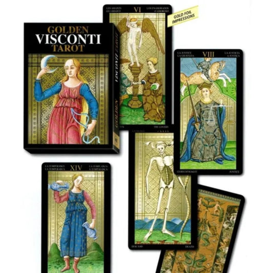 Tarot Dorado Visconti Arcanos Mayores Original